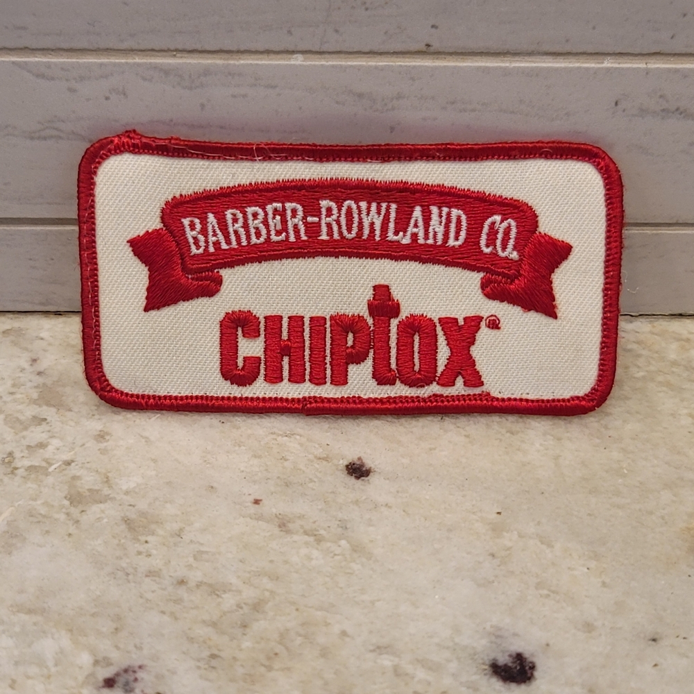 Vtg CHIPTOX Barber-Rowland Co. Patch